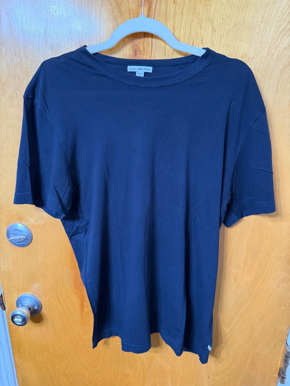 James Perse Black Crewneck Short Sleeve Tee